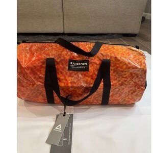 Rareform Duffel Bag Unisex Medium Orange Yellow New Repurposed Billboard Vinyl